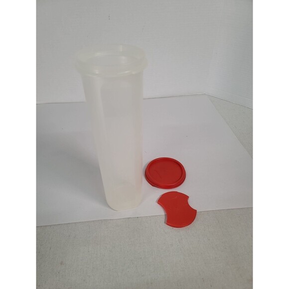 Vintage Tupperware Modular Mates #1661 4 3/4 Cups Spaghetti Container W/ Red Lid - Picture 6 of 6